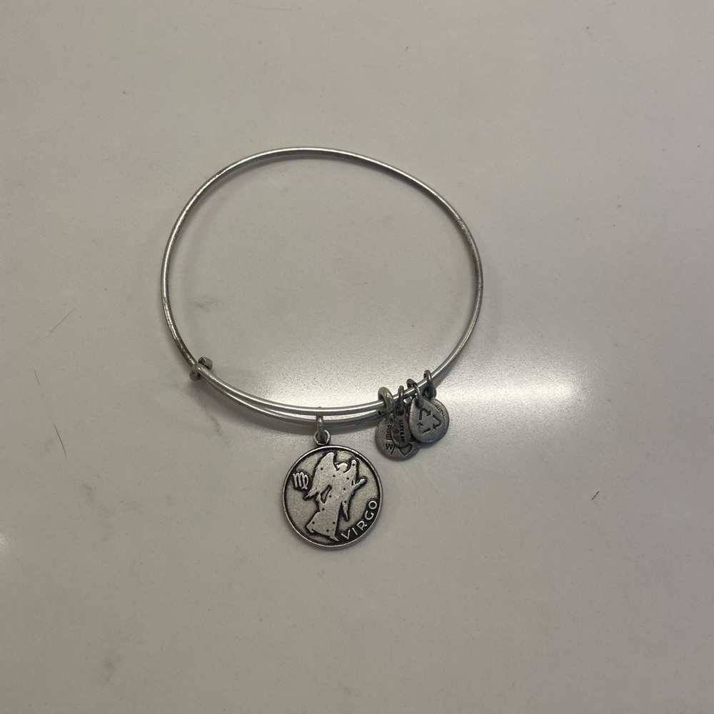 EUC- Alex and Ani Silver Virgo Zodiac Charm Bracelet